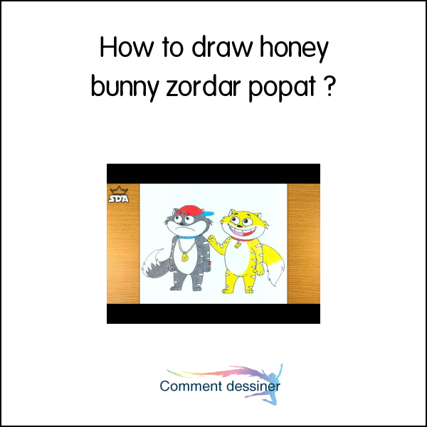 How to draw honey bunny zordar popat